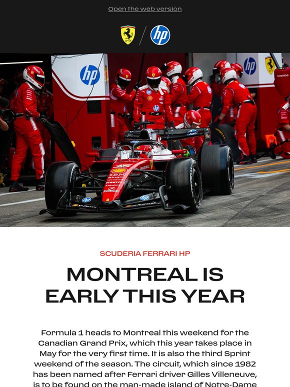 Montreal is early this year