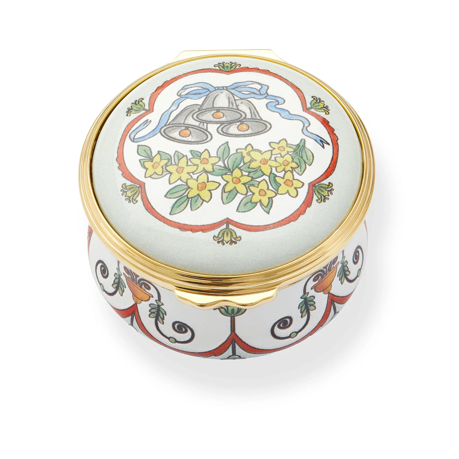 Image of "Wedding Bells" Enamel Box