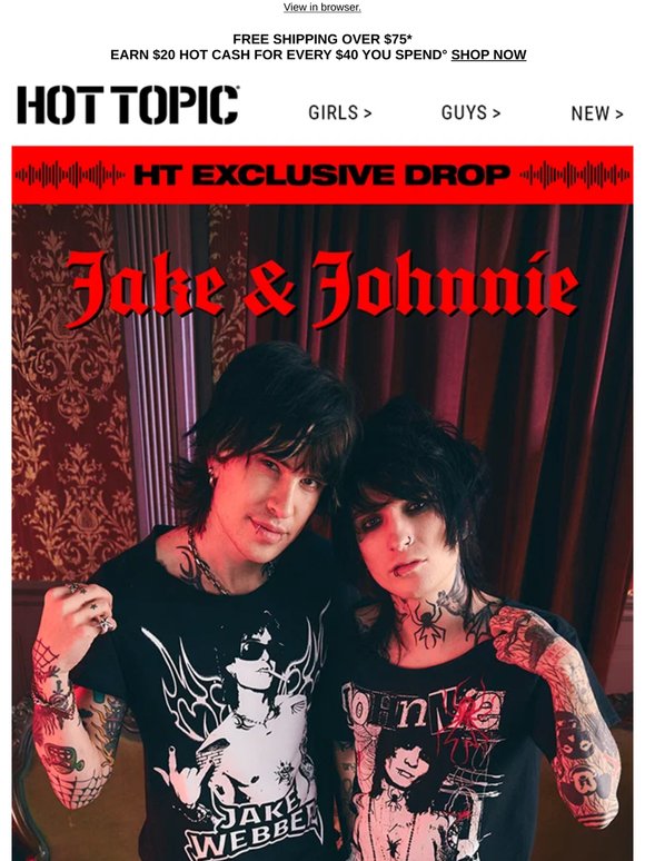 Jake & Johnnie fans, this merch drop is for you 🫶