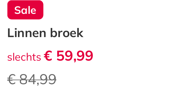 Details over het aanbevolen product: prijs en beschrijving