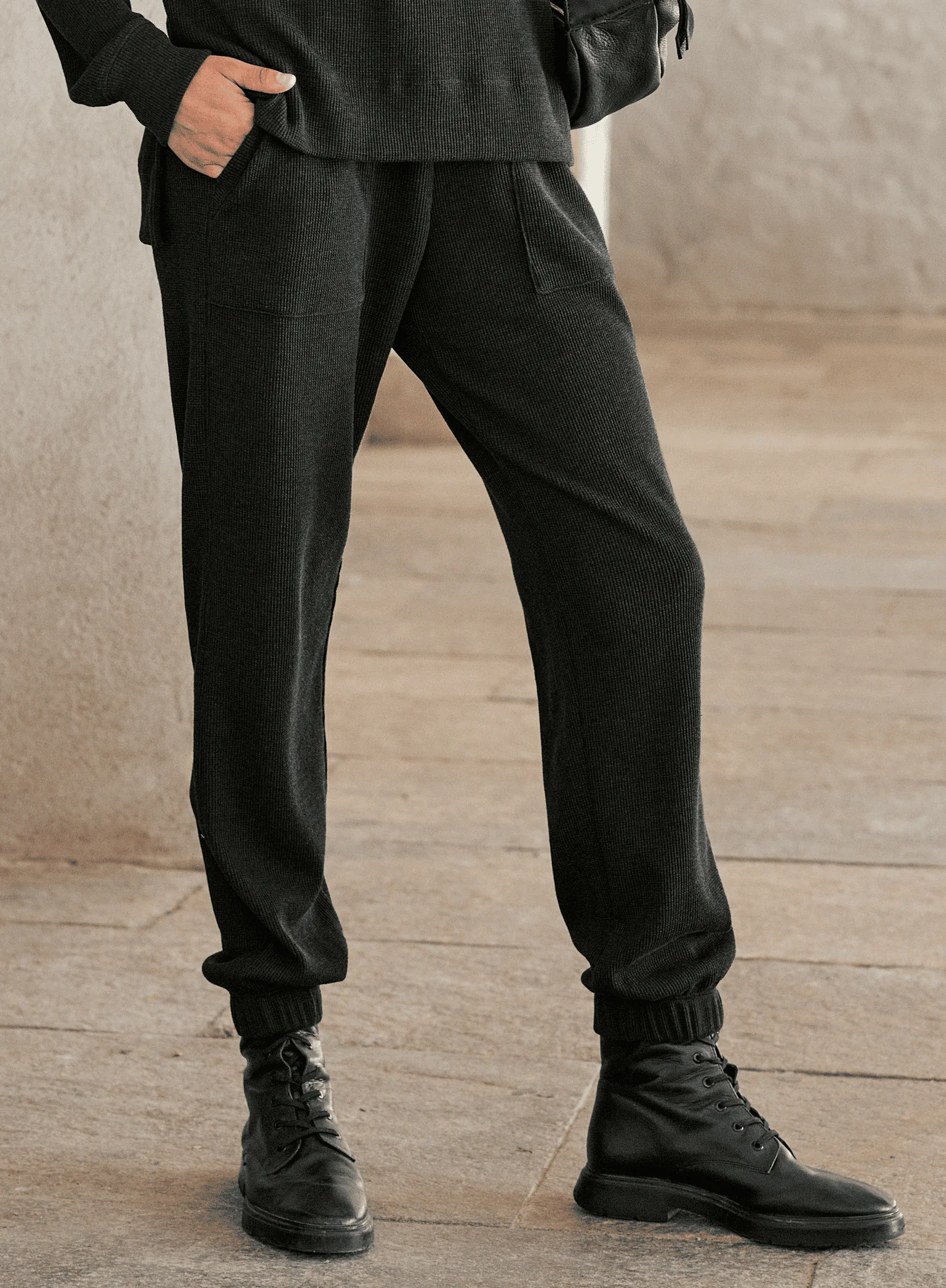Image of Waffle Knit Joggers