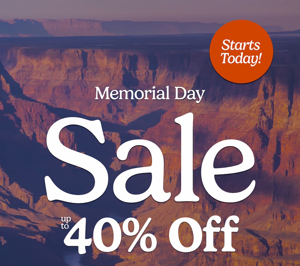 Memorial Day Sale Up to 40% Off