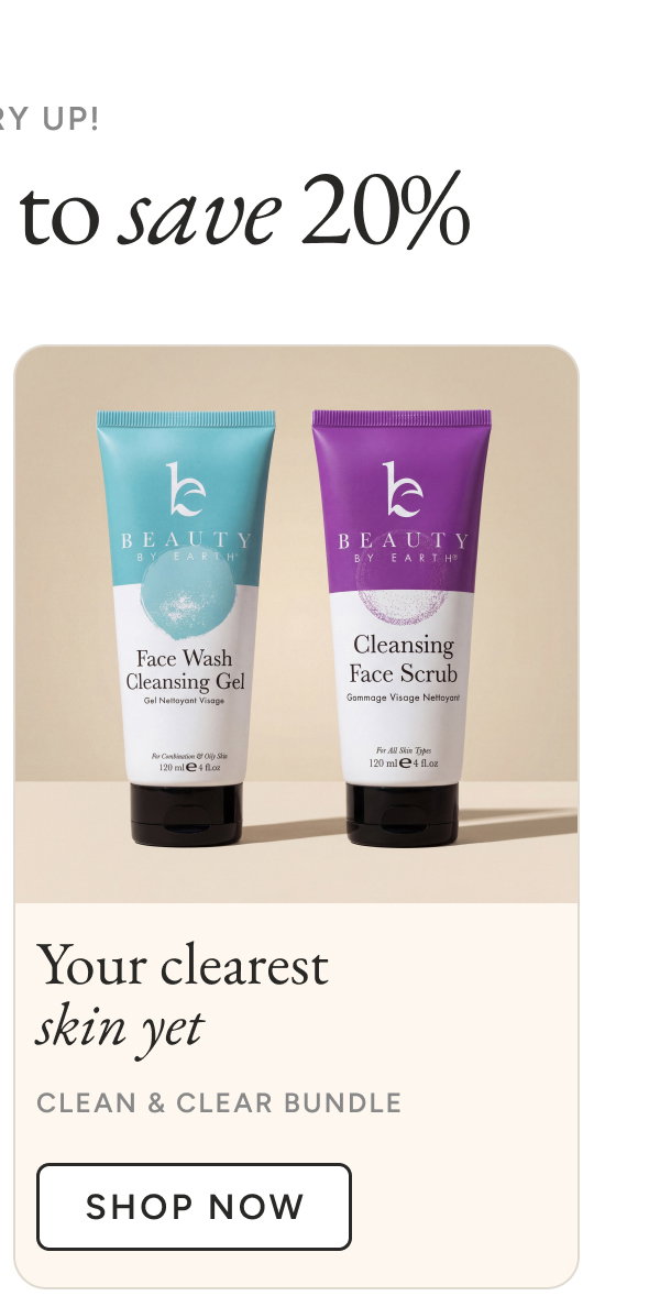 Your clearest skin yet. Clean & Clear Bundle. Shop Now.
