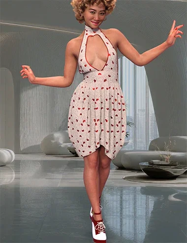 SIC Tulip dForce Dress for Genesis 9