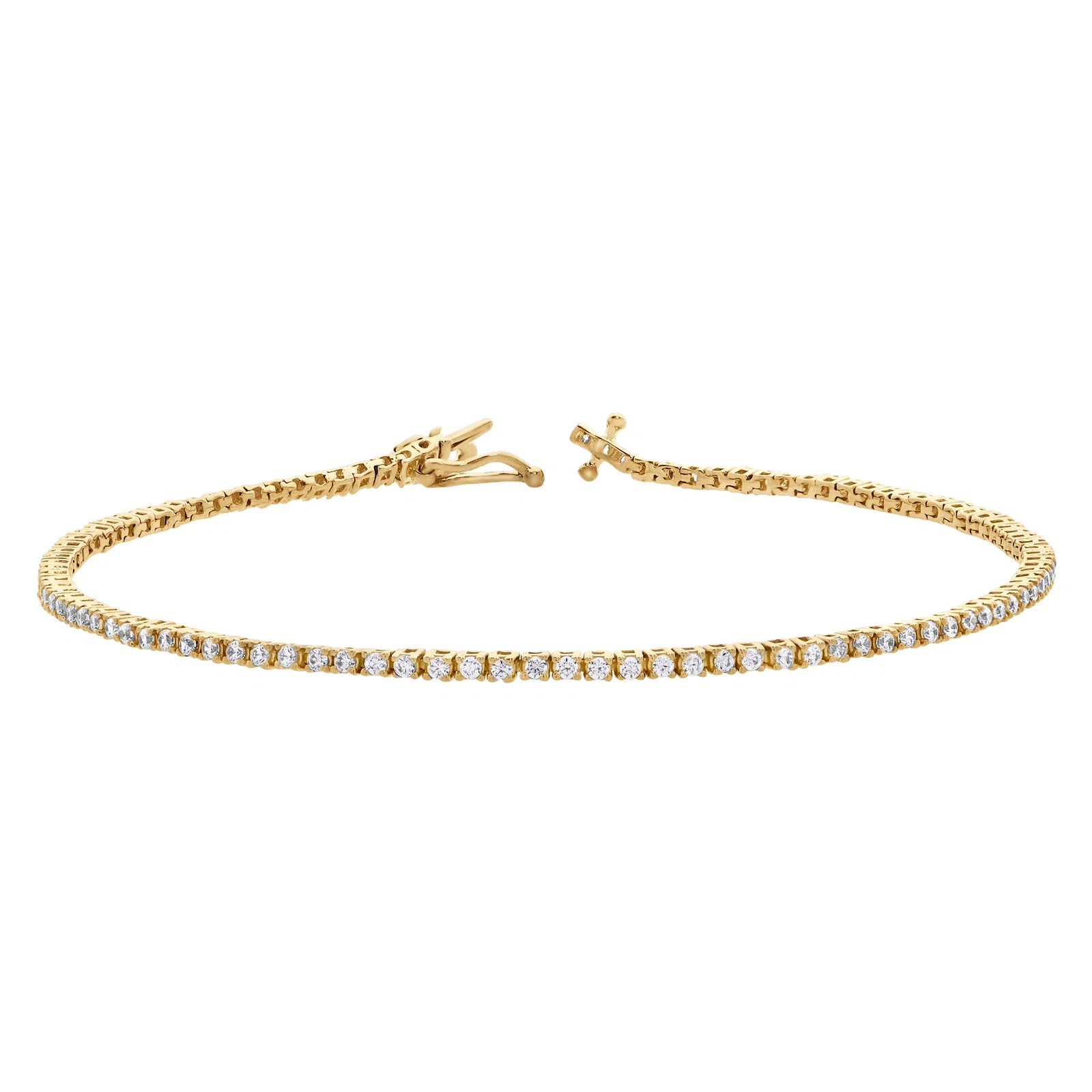 Image of Enora 1 Ct 10K Gold Lab Grown Diamond Tennis Bracelet