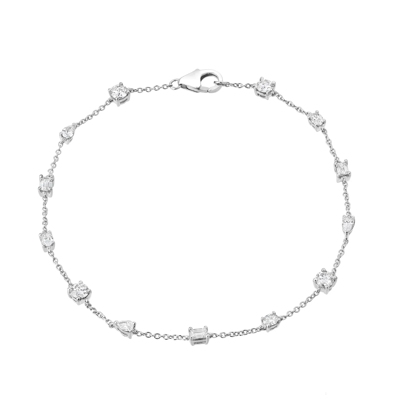 Image of Sigil 14K White Gold Lab Grown Diamond Bracelet– 1 Ct