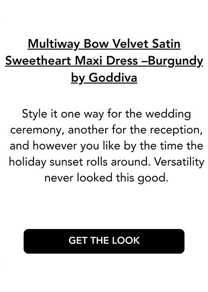 Multiway Bow Velvet Satin Sweetheart Maxi Dress