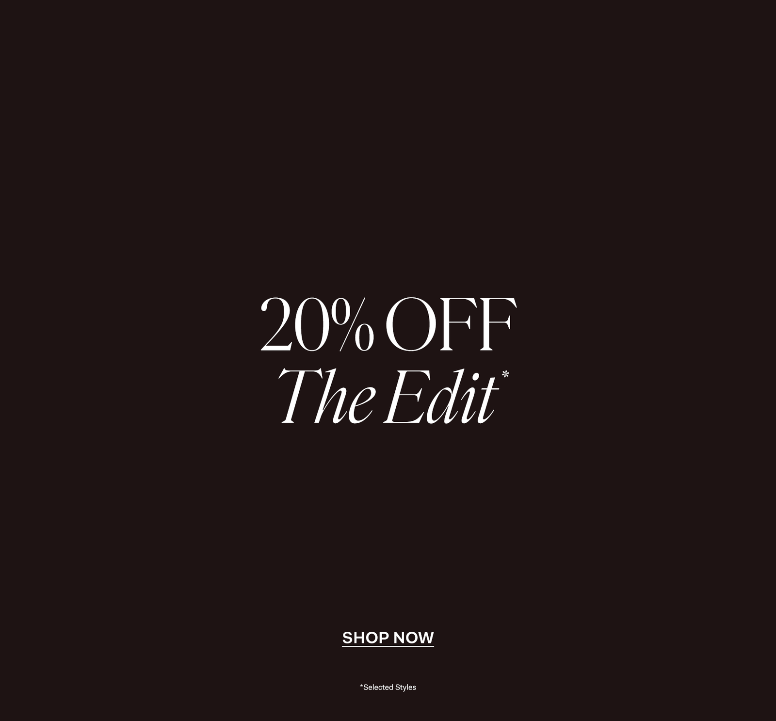 20% Off The Edit