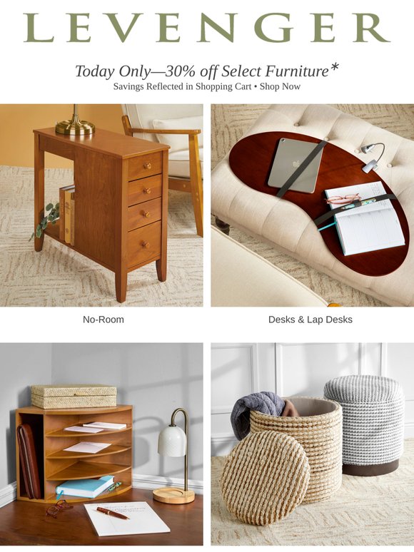 Today Only: 30% off Furniture.