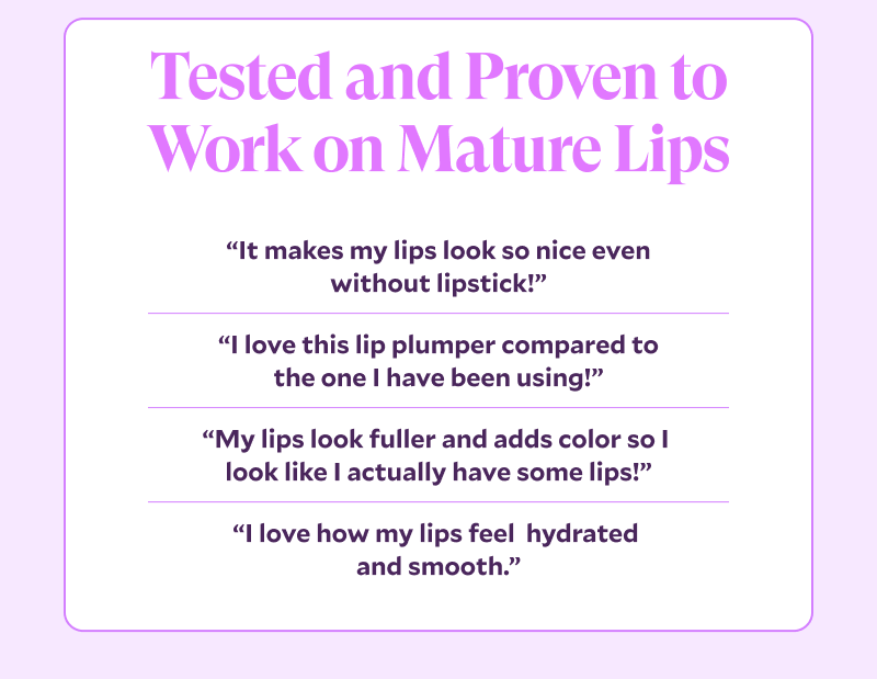 Tested And Proven To Work On Mature Lips
