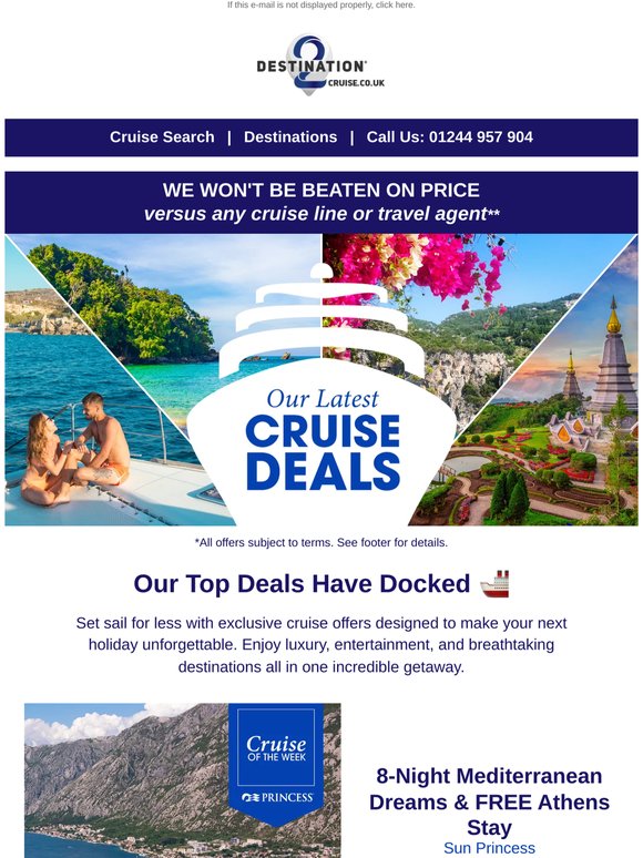 Your Luxury Cruise Escape Starts Here 🌅