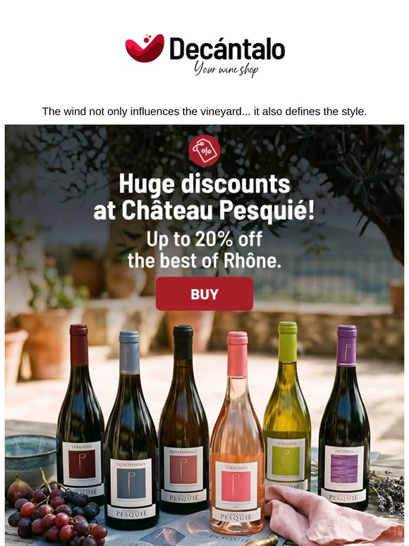 Massive discounts at Château Pesquié!