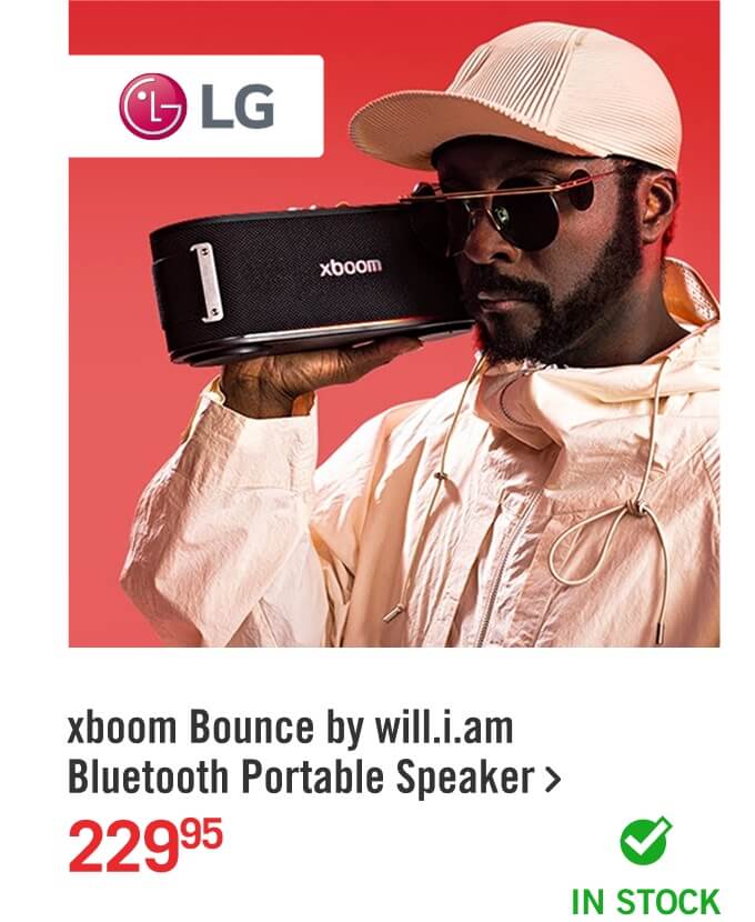 xboom Bounce by will.i.am IP67 Water Resistant Bluetooth Portable Speaker.