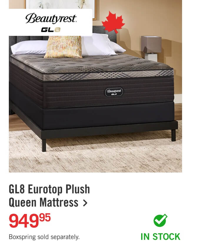 Beautyrest GL8 Eurotop Plush Queen Mattress.