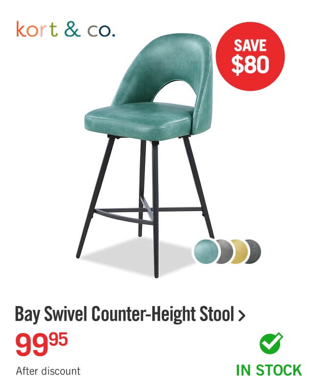 Bay Counter-Height Stool.
