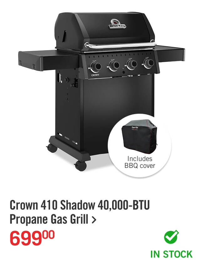 Crown 410 Shadow 40,000-BTU Propane Gas Grill.
