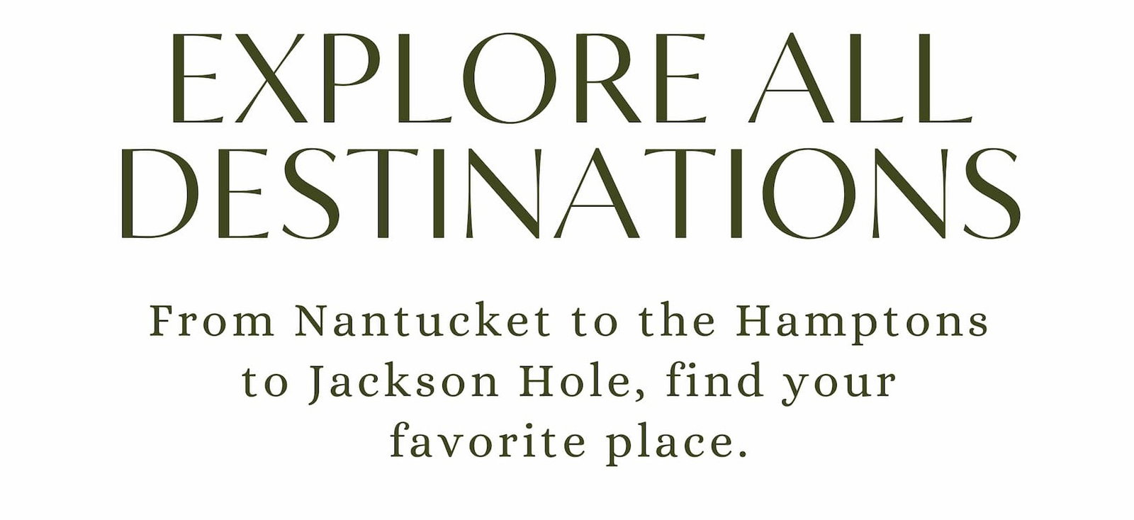 Shop All Destinations