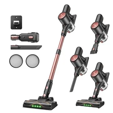 [EU Direct]Vactidy Blitz V10 Pro Cordless Stick Vacuum Cleaner, 45KPa Strong Suction, 45Mins Runtime, LED Display, Lightweight, 5 HEPA Filtration Systems