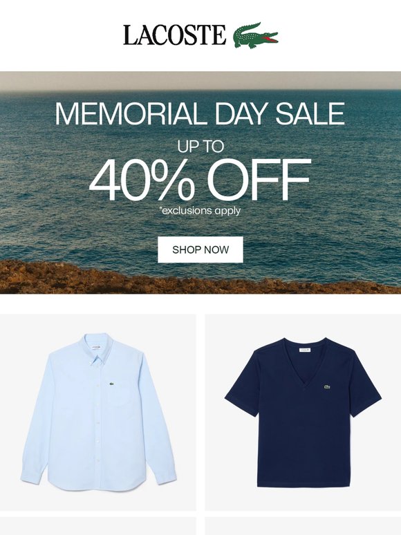 Up to 40% Off.