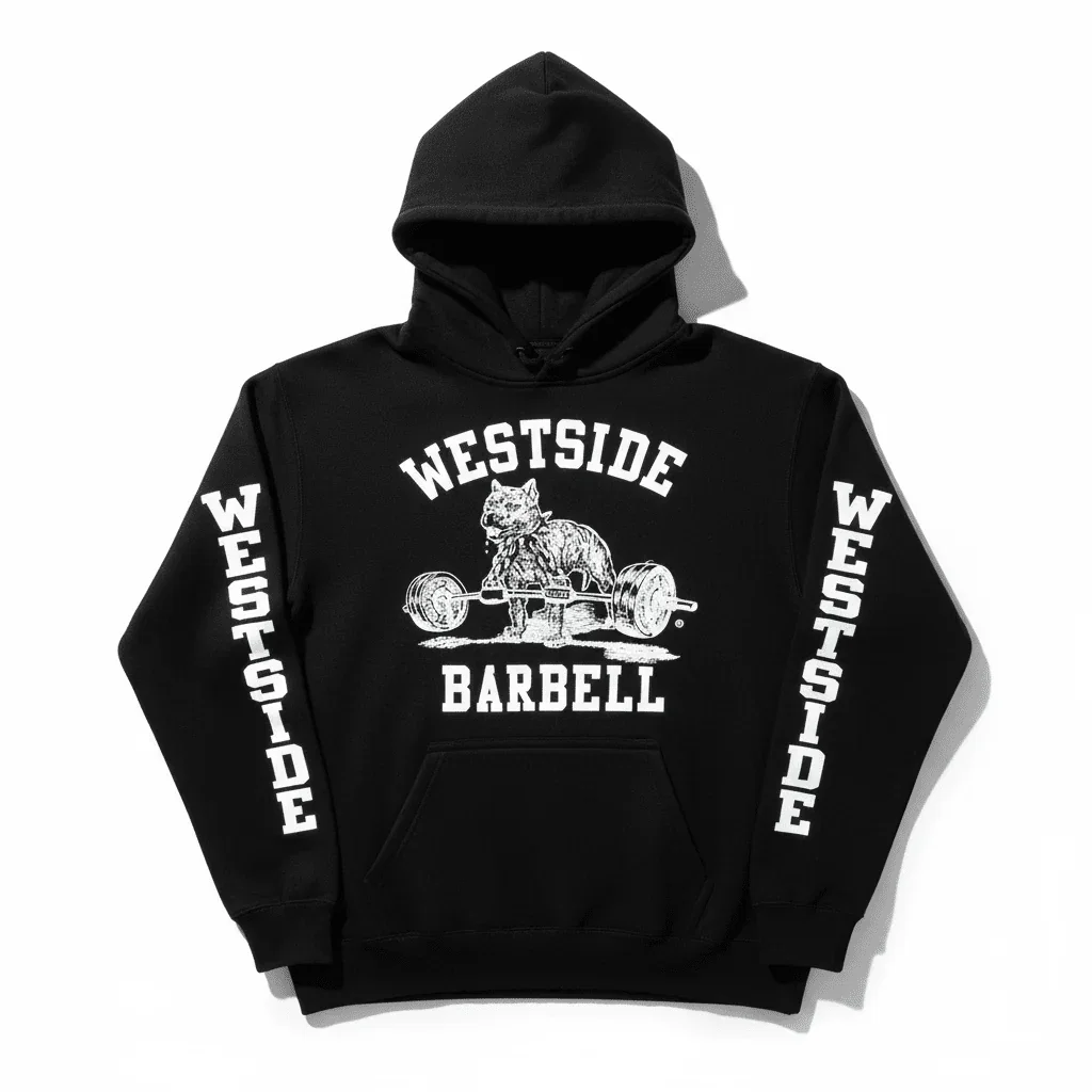 WSBB Mens Lux Hooded Sweatshirt Black