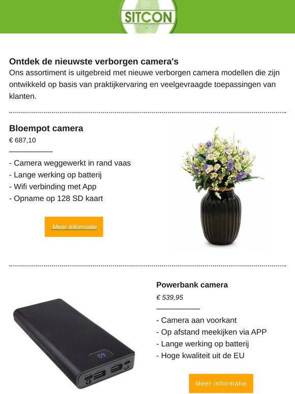 , ontdek de nieuwste verborgen camera modellen