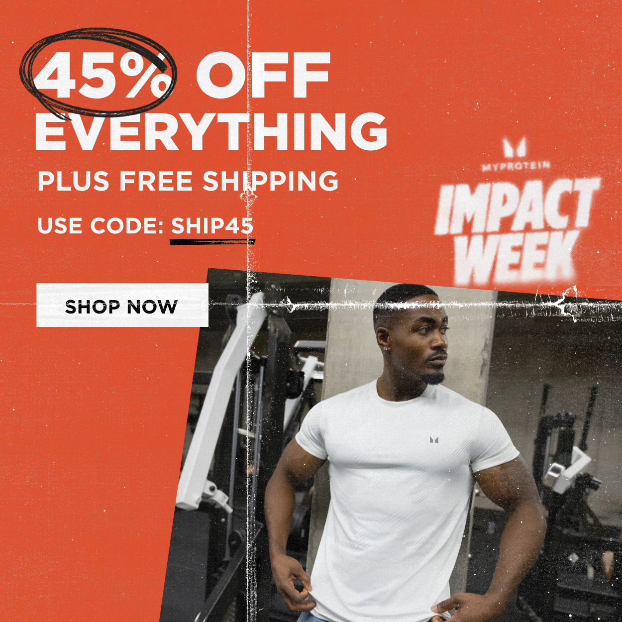 45% off plus free shipping