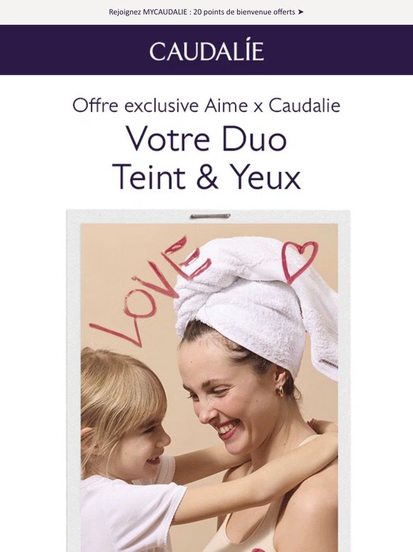 Aime x Caudalie : offre spéciale Fête des Mères