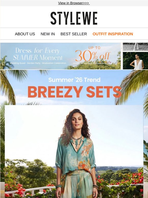 👗 Summer Essentials: Sets & Dresses – $25 Off $155