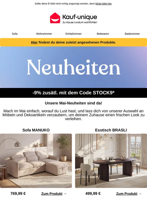 🌟 Unsere Mai-Neuheiten