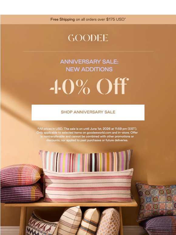 Anniversary Sale: New Additions