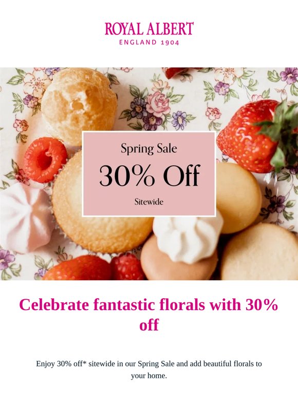 30% off sitewide | Spring Sale