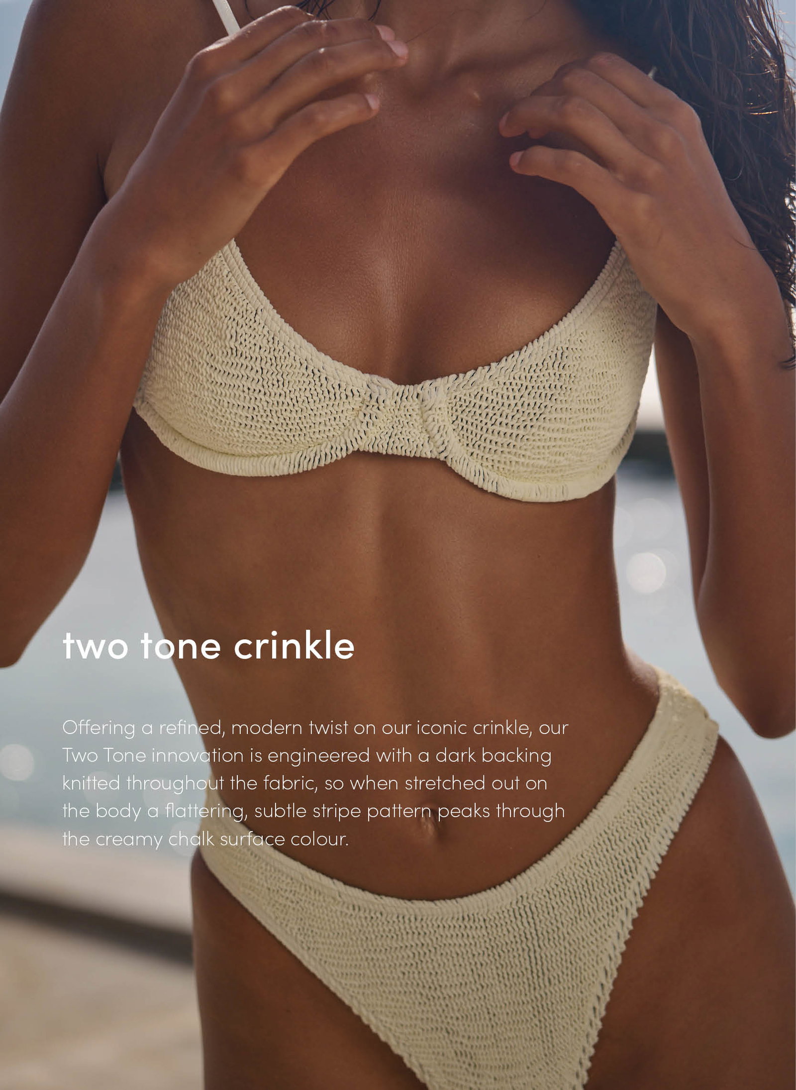 Chalk Two Tone Crinkle