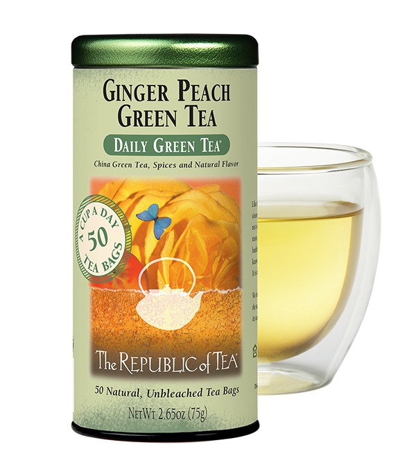 Ginger Peach Green Tea Bags