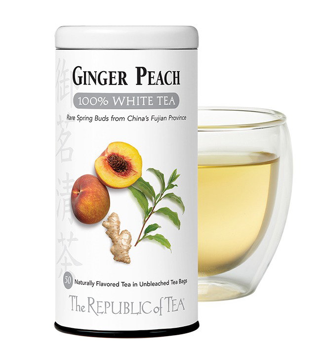 Ginger Peach 100% White Tea Bags