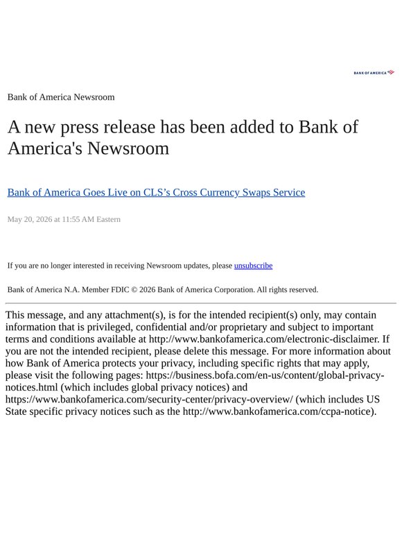 Bank of America Newsroom