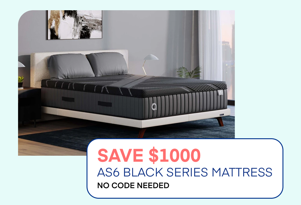 Save $1000 AS6 Black Series Mattress No Code Needed