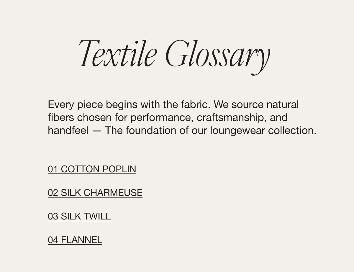 Textile Glossary