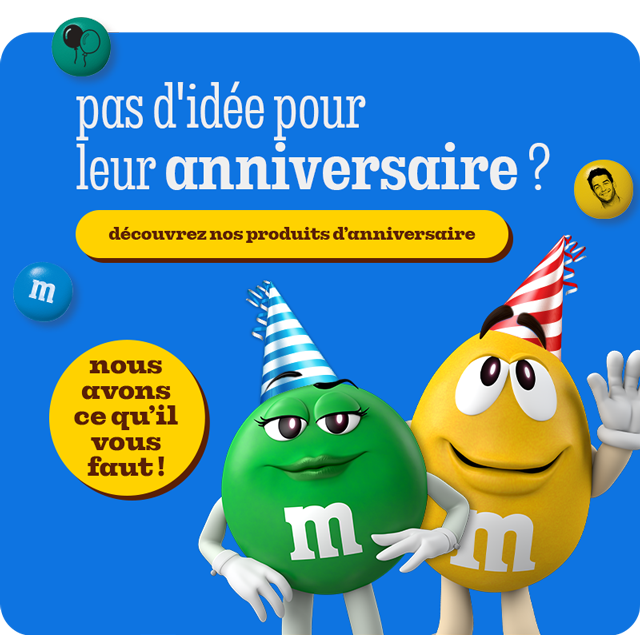 DÉCOUVREZ NOS PRODUITS D’ANNIVERSAIRE