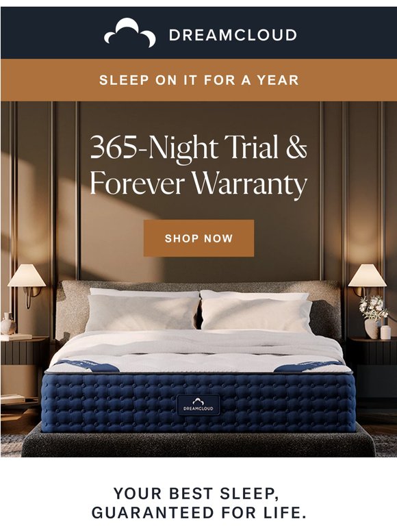 One Year to Decide: Love Your Mattress or Get Your Money Back 😴