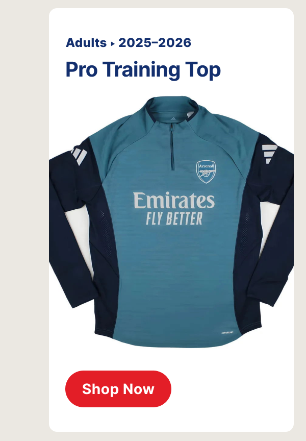 Arsenal training top Inspired by the training ground, built for everyday wear.