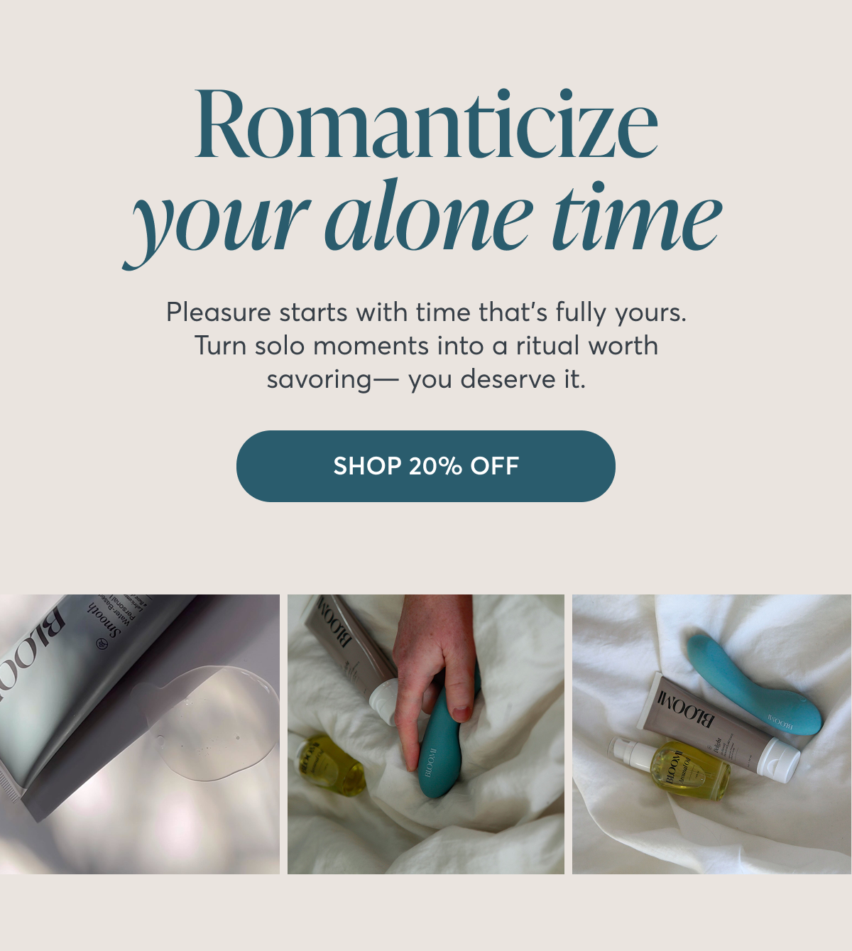 Pleasure starts with time that’s fully yours. Turn solo moments into a ritual worth savoring— you deserve it.