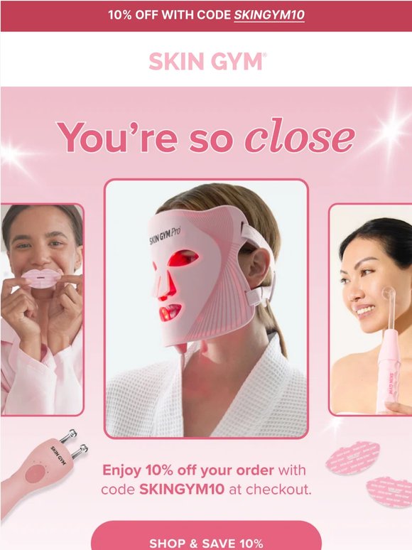 Still thinking it over? Here’s 10% off 💖