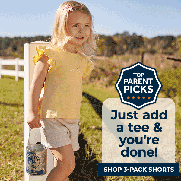 Top Parent Pick - 3-Pack Shorts