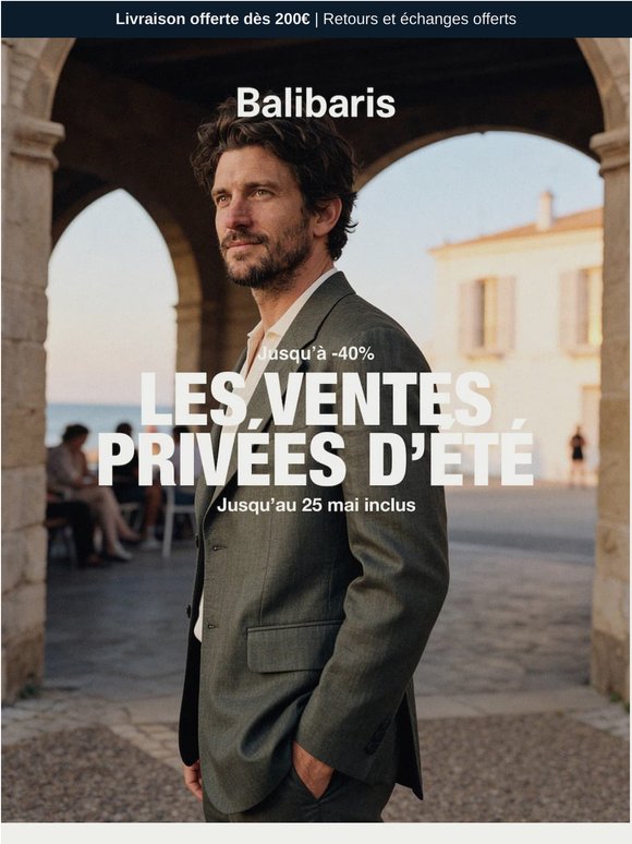 Jusqu’à -40% | La suite des Ventes Privées