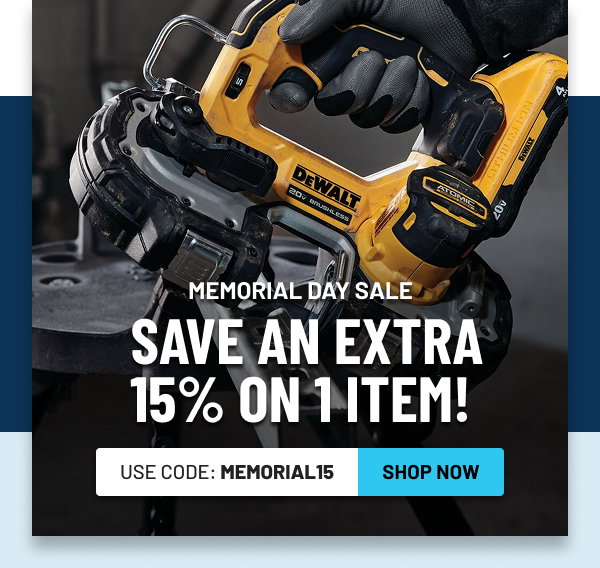 Power Tools Memorial Day Coupon