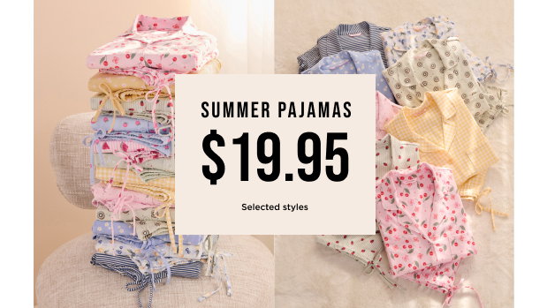 Summer pajamas $19.95