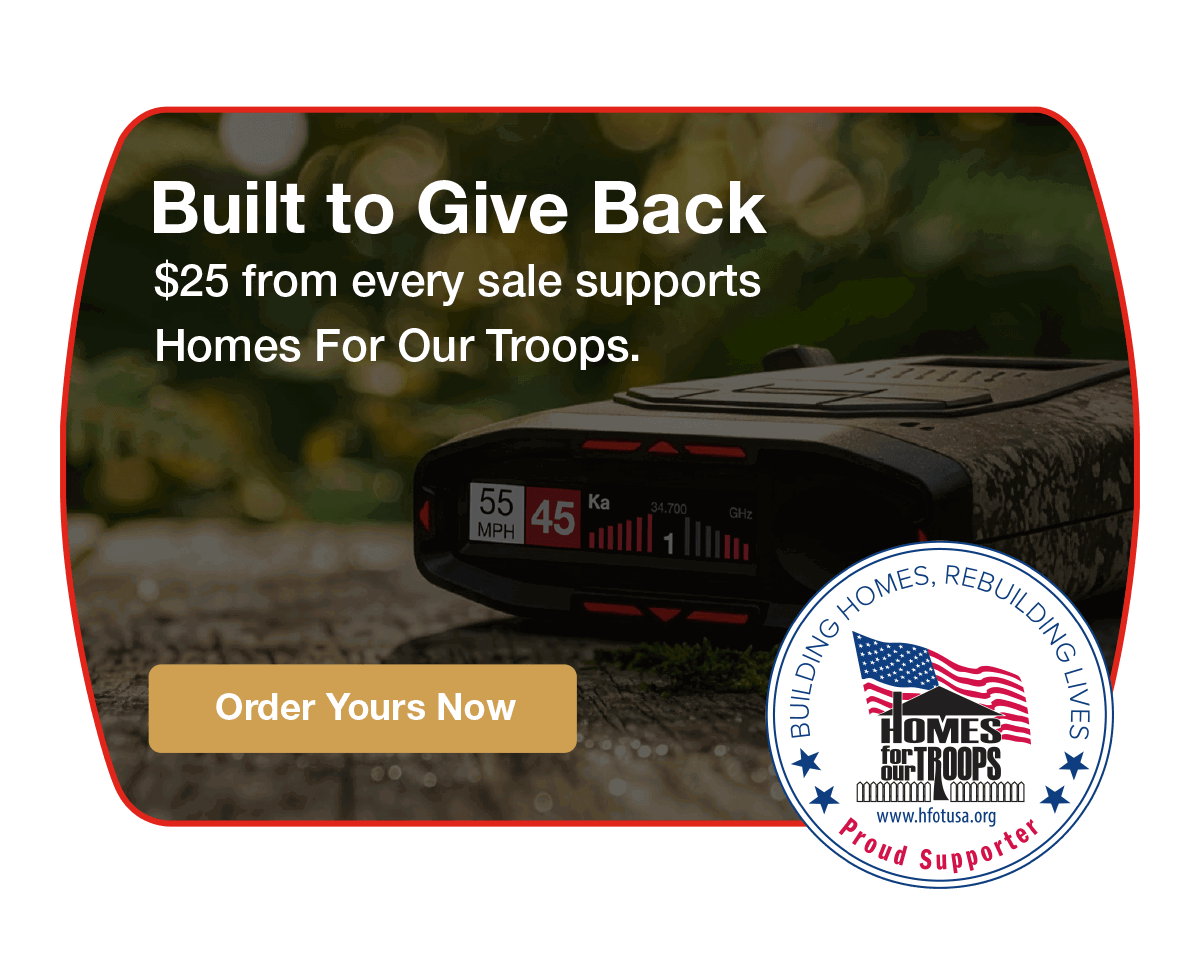 Built to Give Back. $25 from every sale supports Home For Our Troops. Order Yours Now