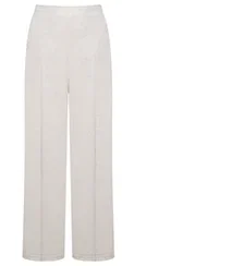 Wide Leg Linen-blend Trousers