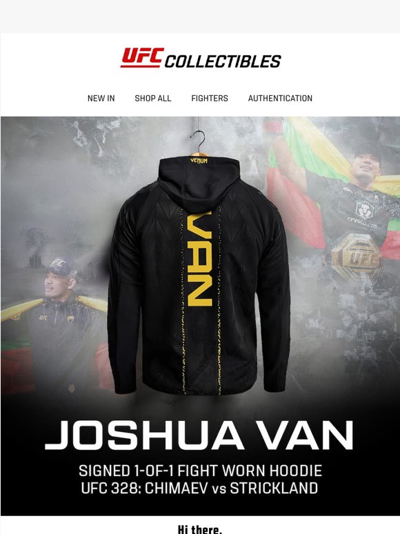 Joshua Van Signed Championship Hoodie!🔥