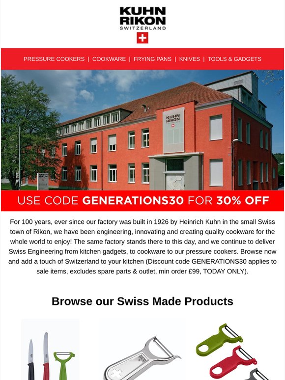 Celebrate 100 years of Swiss craftsmanship with 30% off